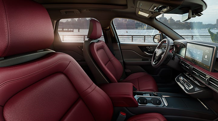 The available Perfect Position front seats in the 2024 Lincoln Corsair® SUV are shown. | Gary Yeomans Lincoln Ocala in Ocala FL