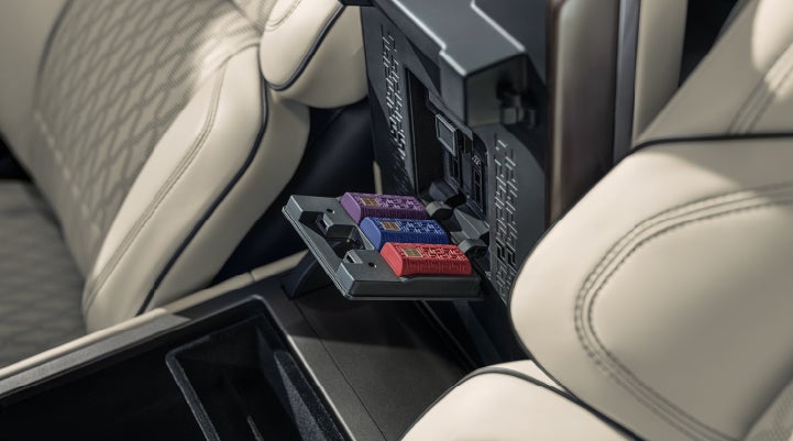Digital Scent cartridges are shown in the diffuser located in the center arm rest. | Gary Yeomans Lincoln Ocala in Ocala FL