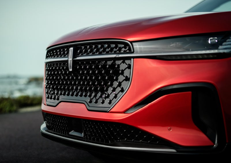 The sleek grille of a 2024 Lincoln Nautilus® SUV with the available Jet Appearance Package makes a bold statement. | Gary Yeomans Lincoln Ocala in Ocala FL
